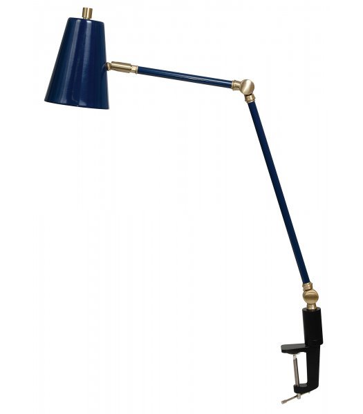 House of Troy AR403-NB-SB Aria Clamp-on Desk Lamp